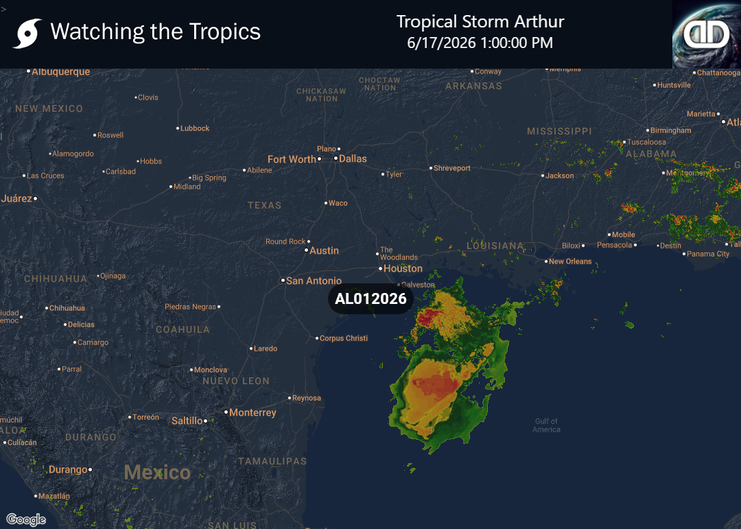 Storm Tropical Storm Arthur Precipitation