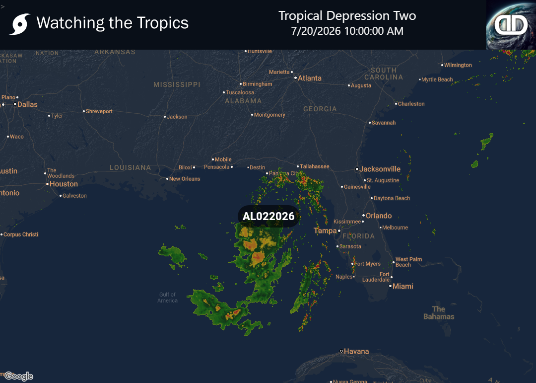 Storm Tropical Depression Two Precipitation