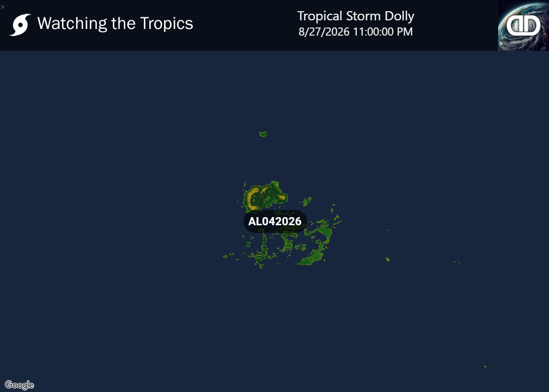 Storm Tropical Storm Dolly Precipitation