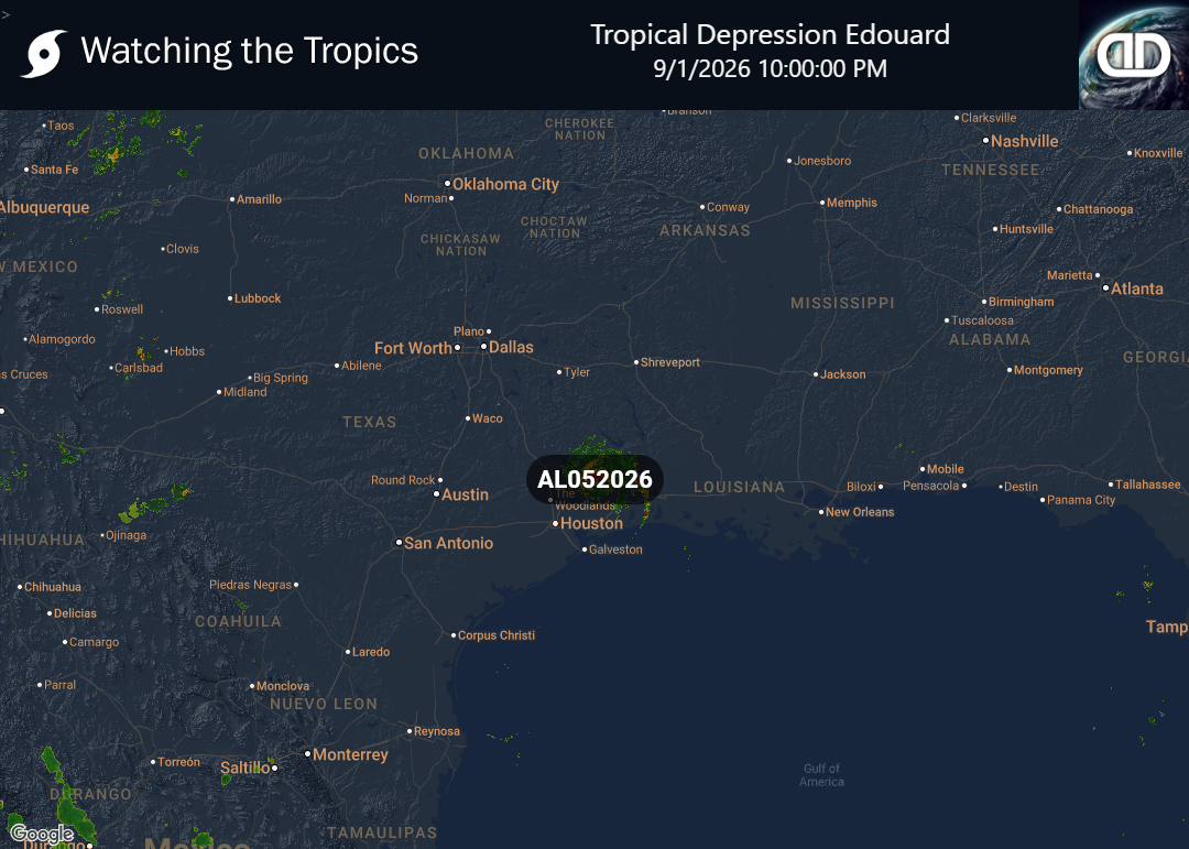 Storm Tropical Depression Edouard Precipitation