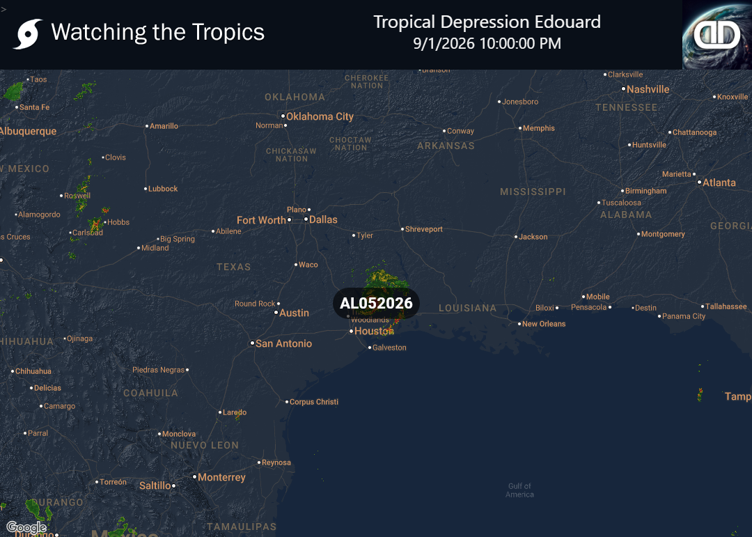Storm Tropical Depression Edouard Precipitation