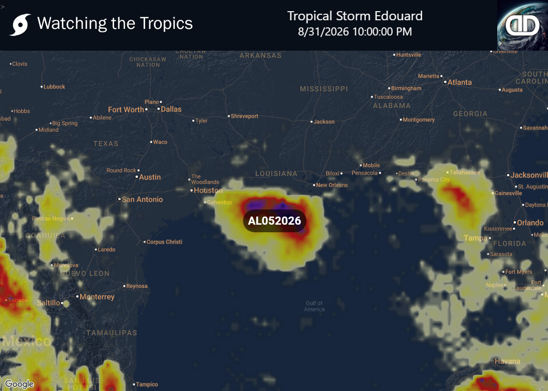 Storm Tropical Storm Edouard Thunderstorm Probability