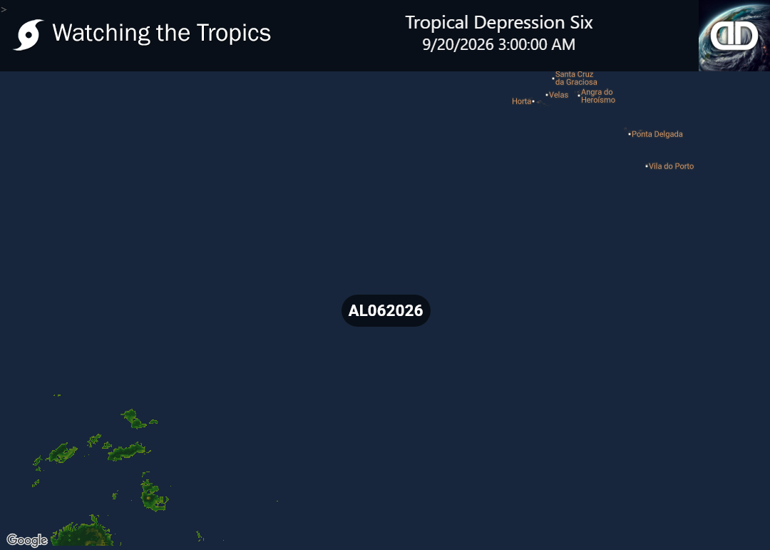 Storm Tropical Depression Six Precipitation
