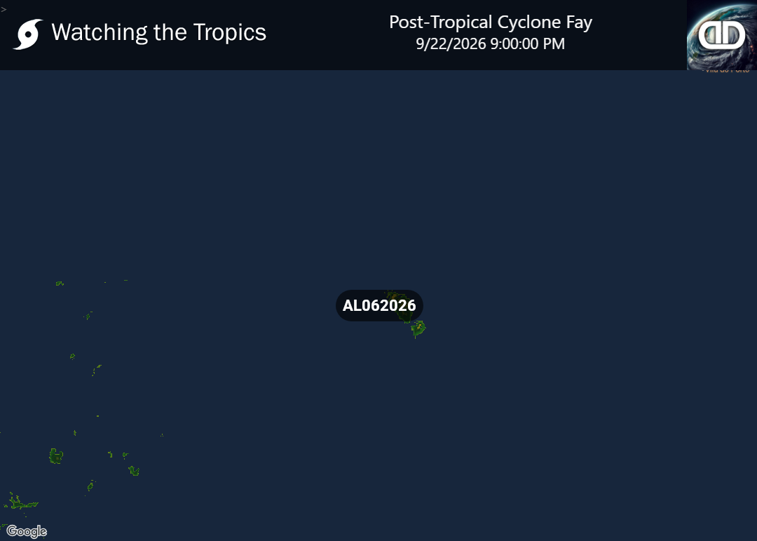 Storm Post-Tropical Cyclone Fay Precipitation