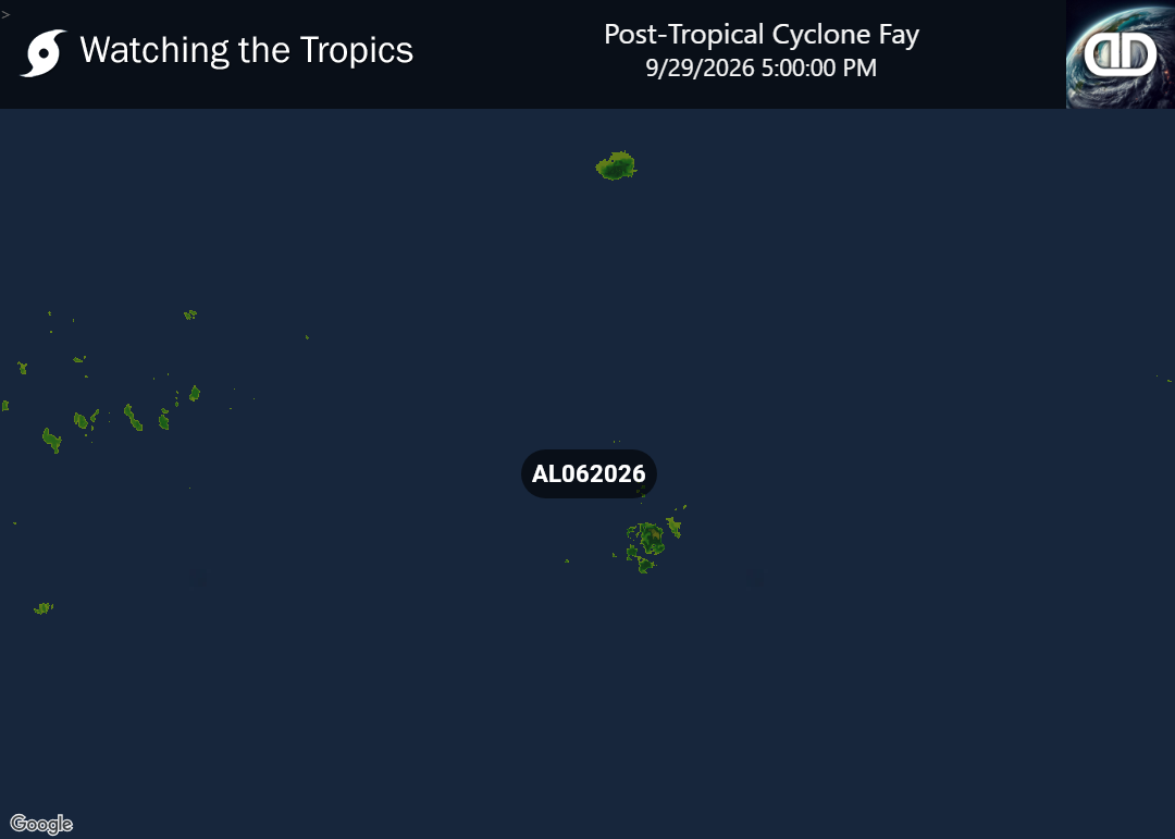 Storm Post-Tropical Cyclone Fay Precipitation
