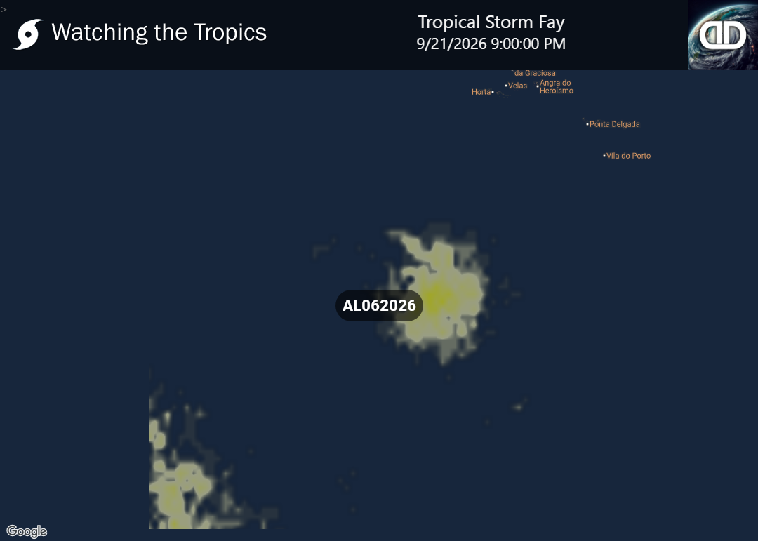 Storm Tropical Storm Fay Thunderstorm Probability