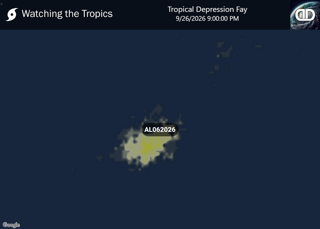 Storm Tropical Depression Fay Thunderstorm Probability