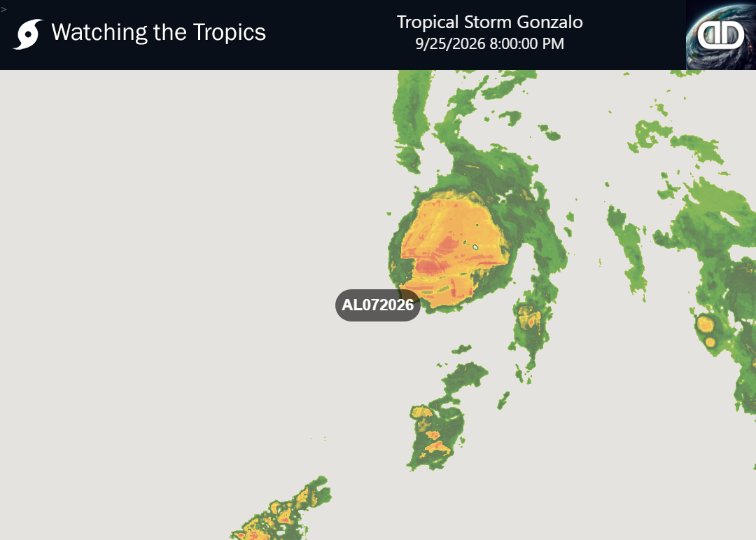 Storm Tropical Storm Gonzalo Precipitation