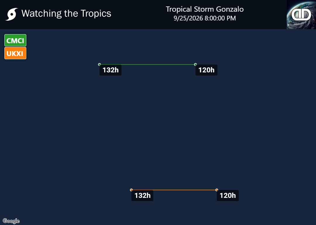 Storm Tropical Storm Gonzalo Spaghetti Models