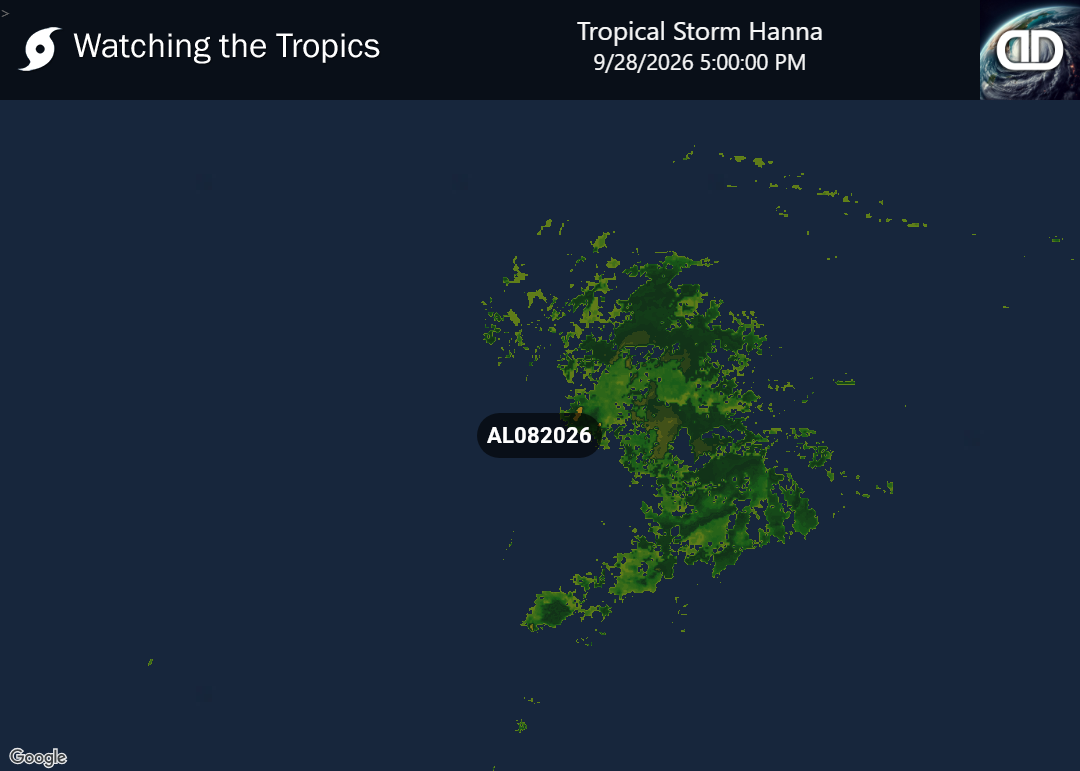 Storm Tropical Storm Hanna Precipitation