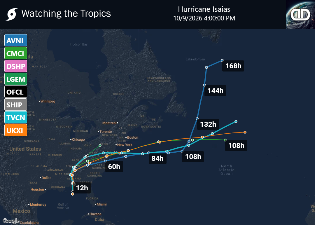 Storm Hurricane Isaias Spaghetti Models