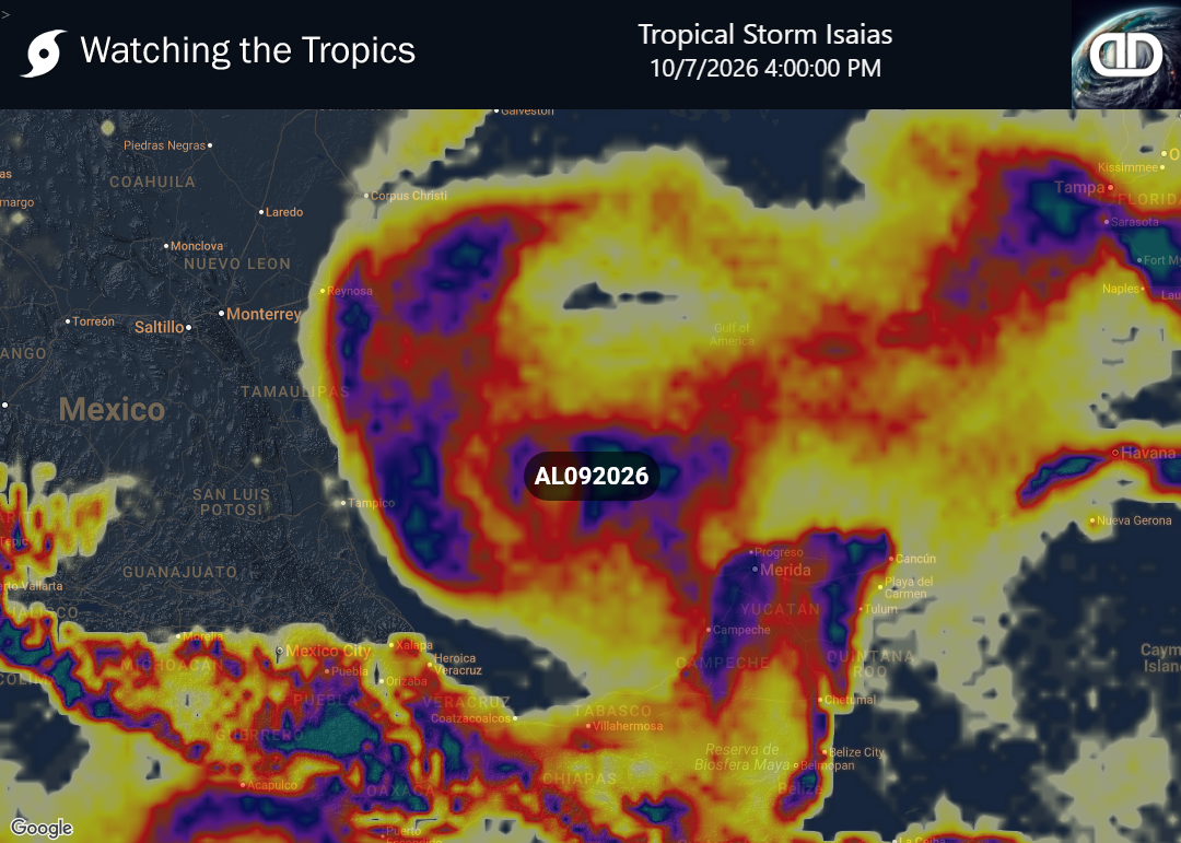 Storm Tropical Storm Isaias Thunderstorm Probability