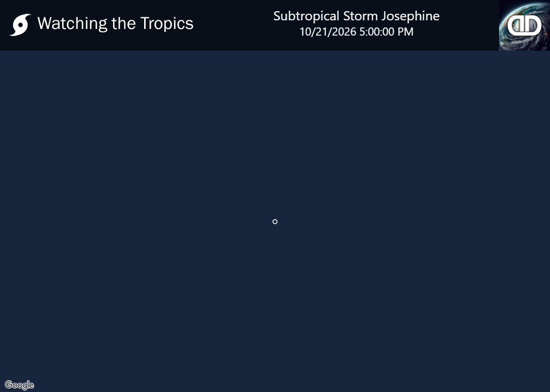 Storm Subtropical Storm Josephine historical path