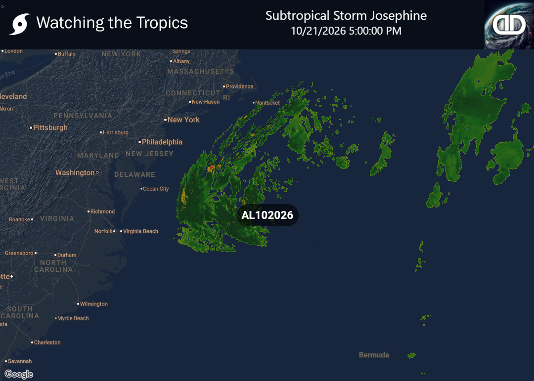 Storm Subtropical Storm Josephine Precipitation