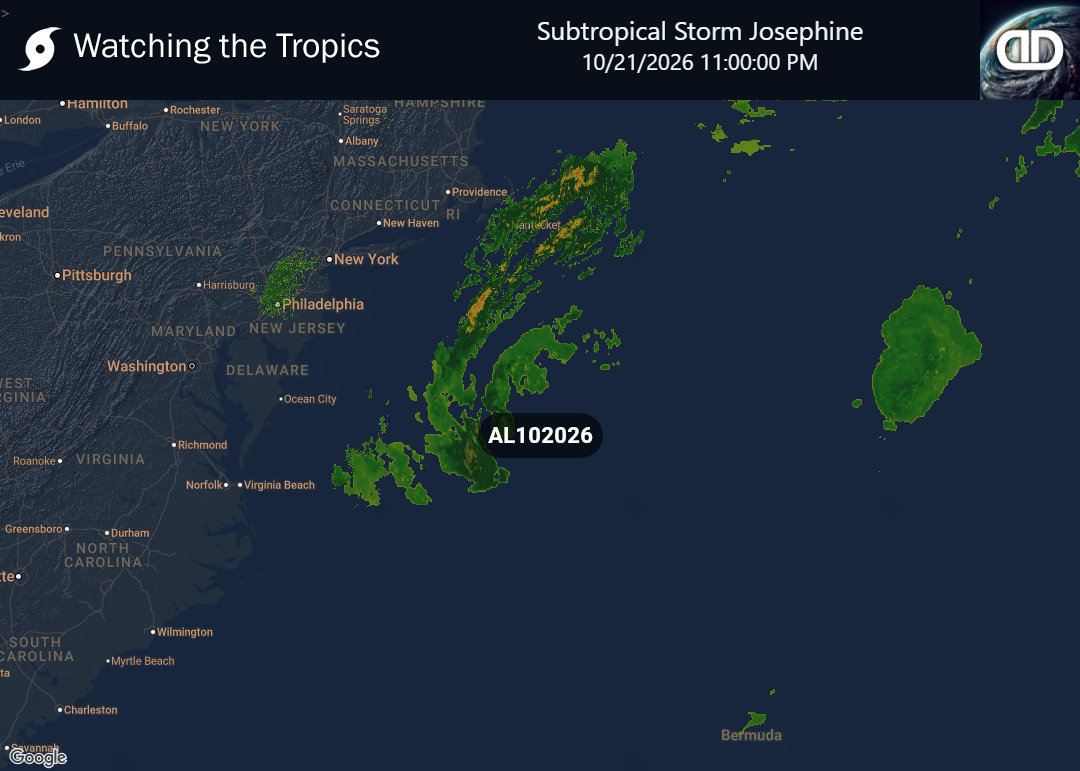 Storm Subtropical Storm Josephine Precipitation