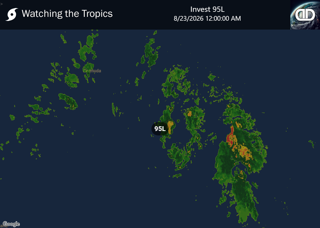Storm Invest 95L Precipitation