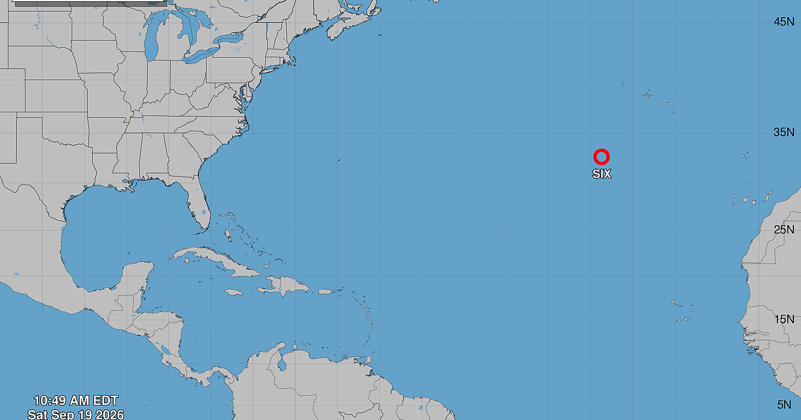 Tropical Depression Six forms in the eastern Atlantic, hurricane forecasters say Image