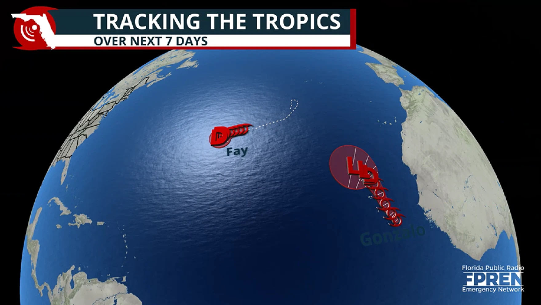 Tropical Storm Gonzalo forms as the historic Atlantic hurricane drought continues Image
