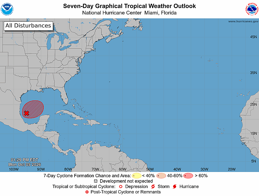 Invest 92L to bring Florida Panhandle a rainy weekend Image