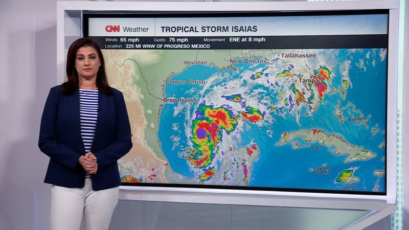 Tropical Storm Isaias to threaten Gulf Coast as a hurricane Image