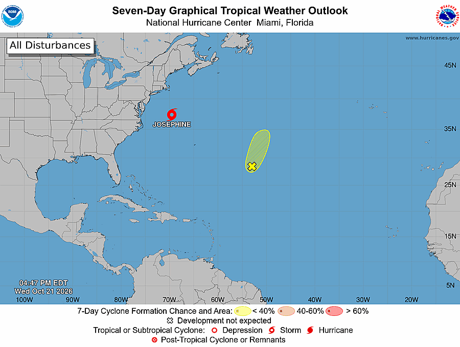 Subtropical storm Josephine forms in Atlantic | NC coastal flooding threats Image