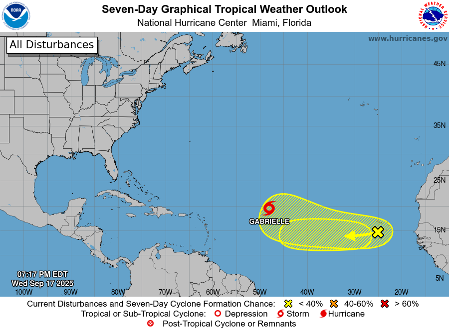 Bryan Norcross: Gabrielle is likely to form from disturbance Invest 92L in Atlantic Image