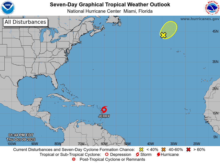 Where is Tropical Storm Jerry headed? See path, latest forecast Image