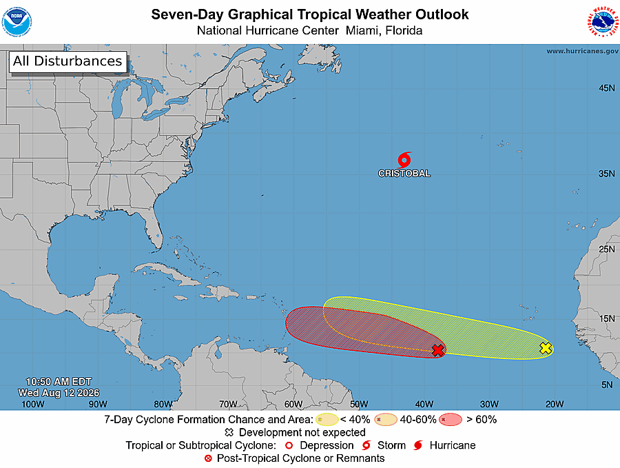 Atlantic could see tropical storm Cristobal soon Image