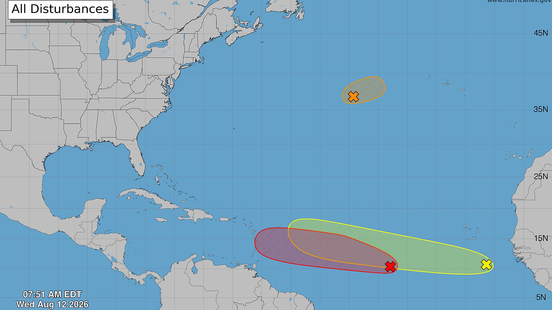 Could we see 2 tropical storms in Atlantic this week? Florida outlook Image