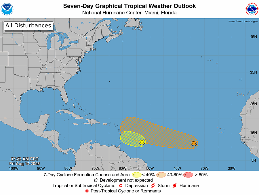 Forecasters watch Invest 92L as the quiet Atlantic nears its September peak Image