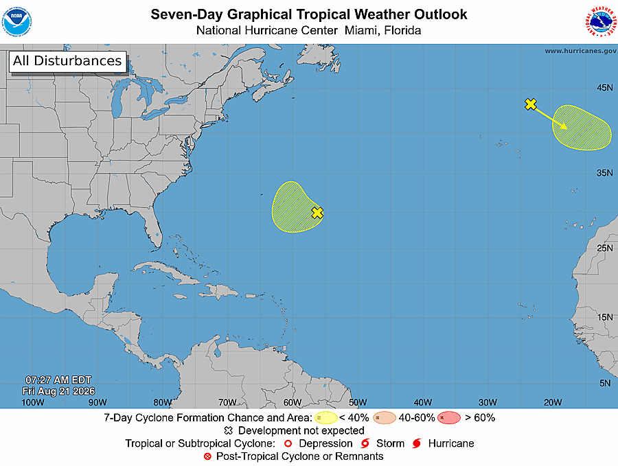 Spaghetti models, storm tracker for Invest 94L. Any Florida impacts expected? Image