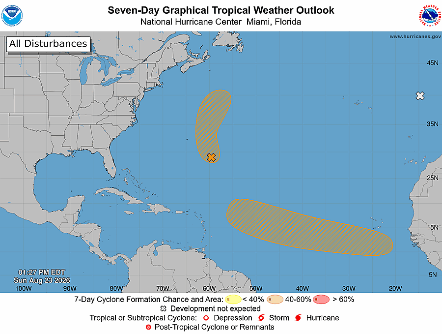 Tropics update: Invest 95L forms in the western Atlantic Image