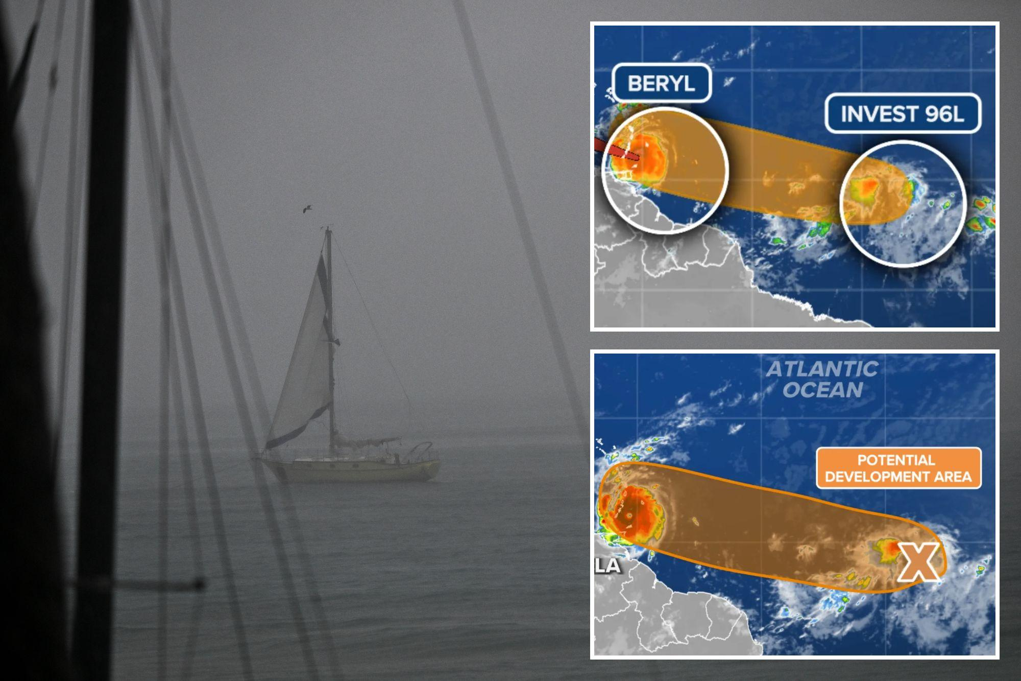 New tropical disturbance 96L could develop behind Hurricane Beryl in Atlantic Image