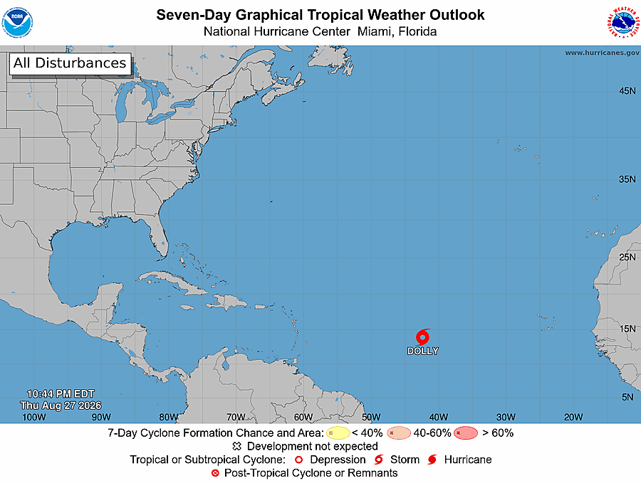 Should Palm Beach County be concerned about Tropical Storm Dolly? Image