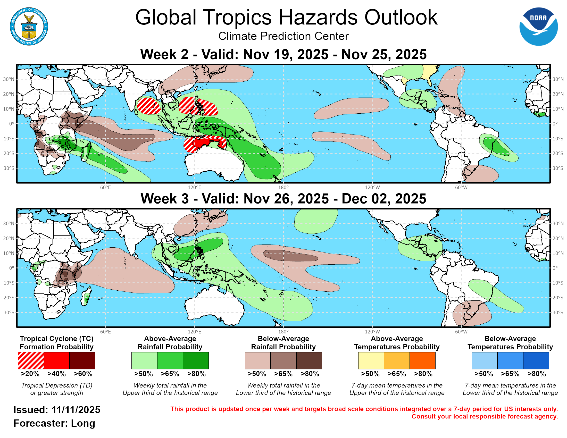 Global Tropics Hazard Outlook