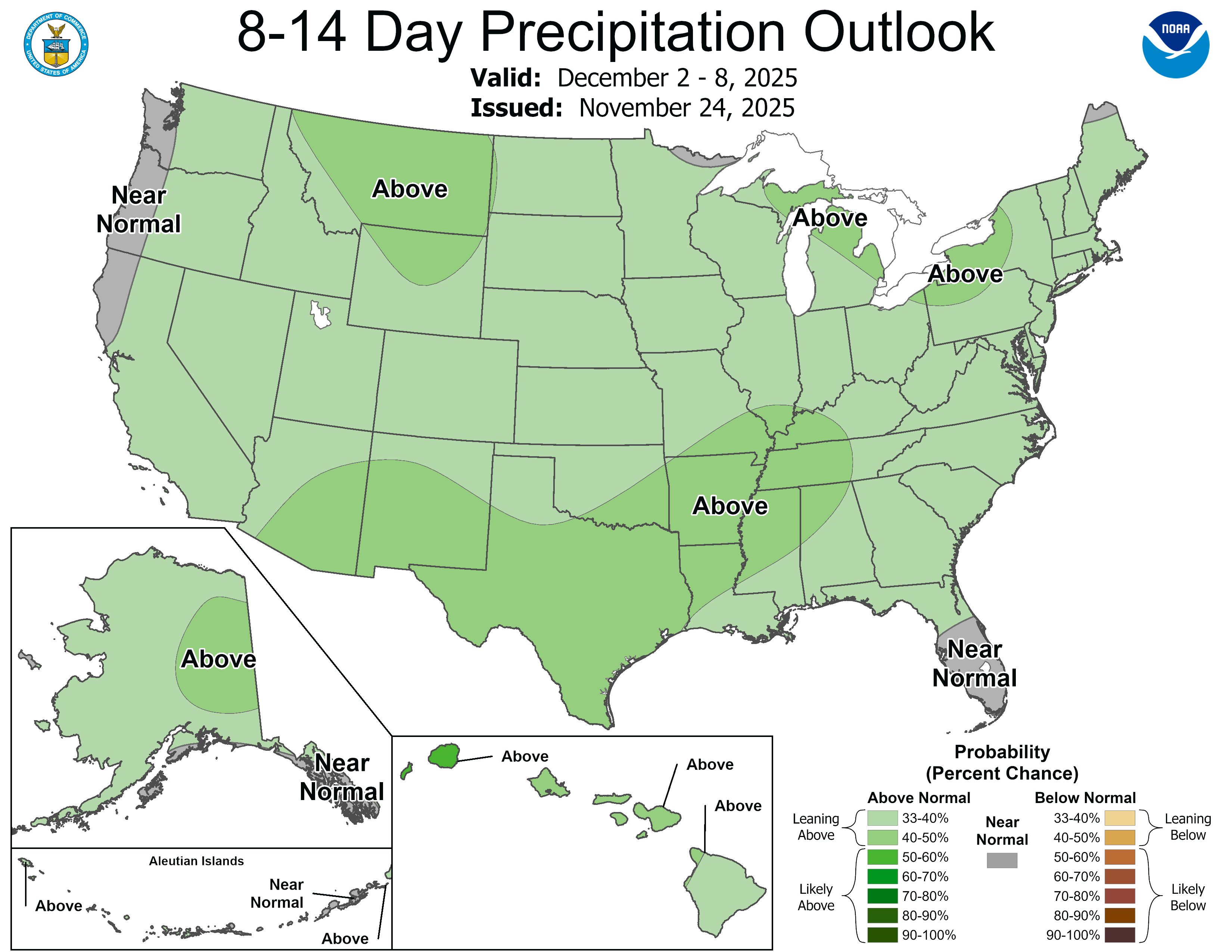 8-14 Day Precipitation Outlook