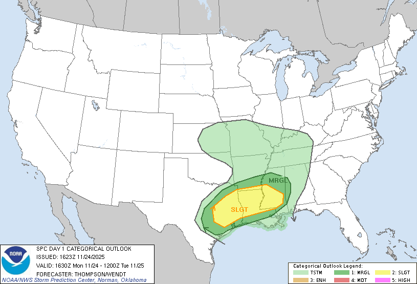 Today's Tornado Risk