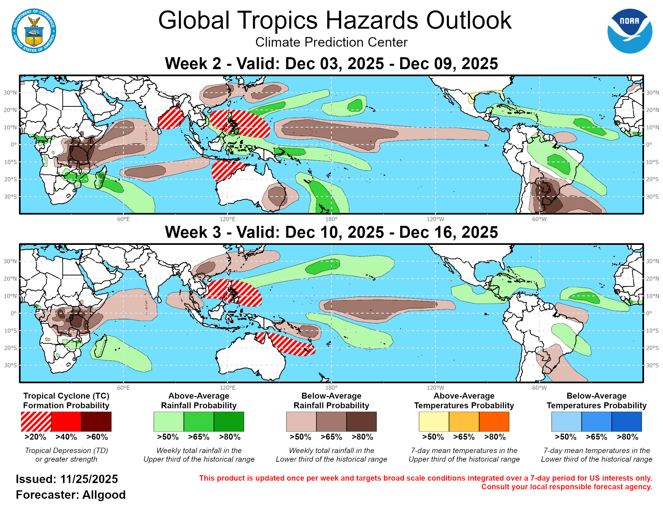 Global Tropics Hazard Outlook