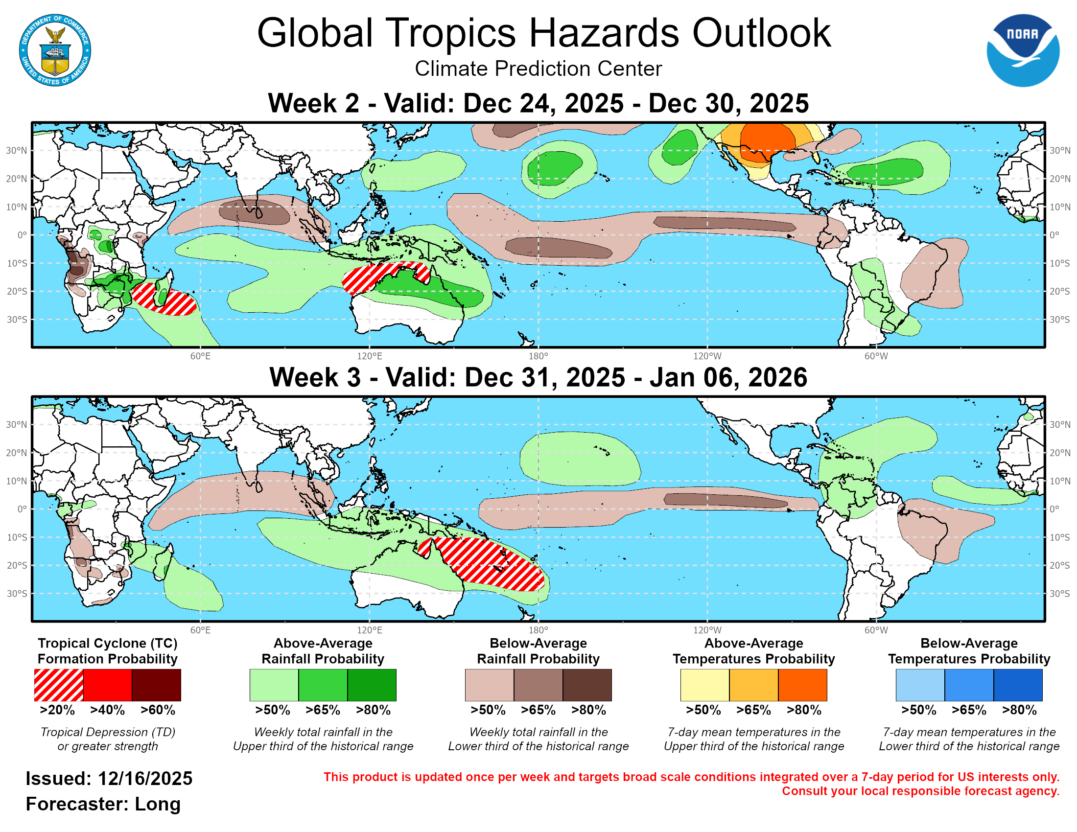 Global Tropics Hazard Outlook