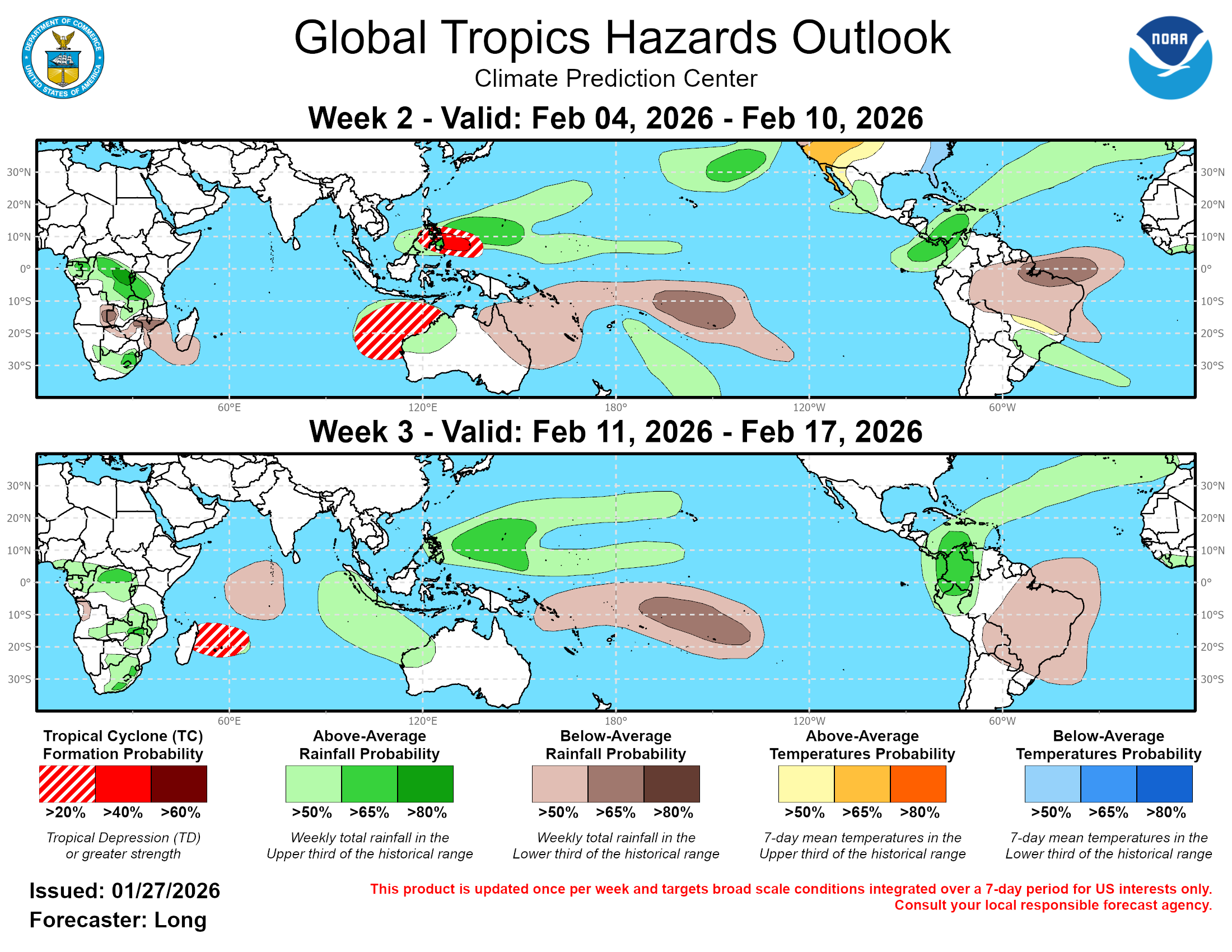 Global Tropics Hazard Outlook
