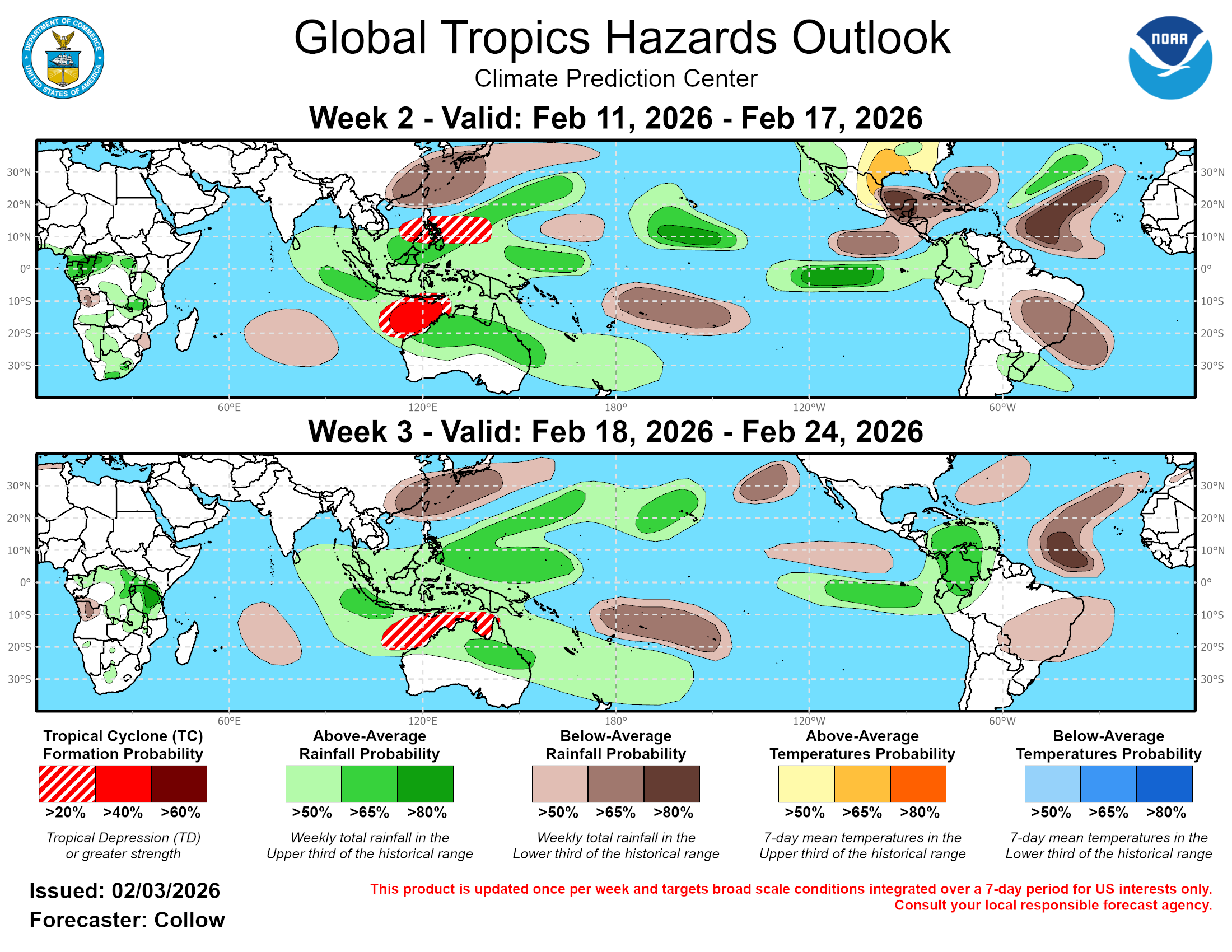 Global Tropics Hazard Outlook