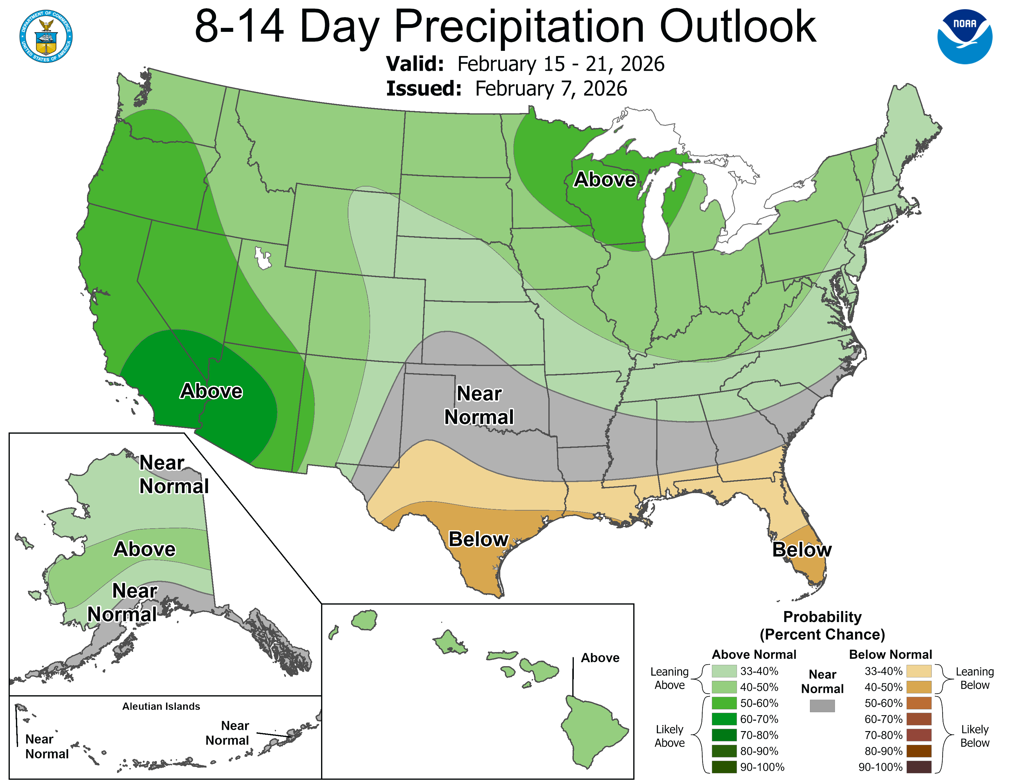 8-14 Day Precipitation Outlook