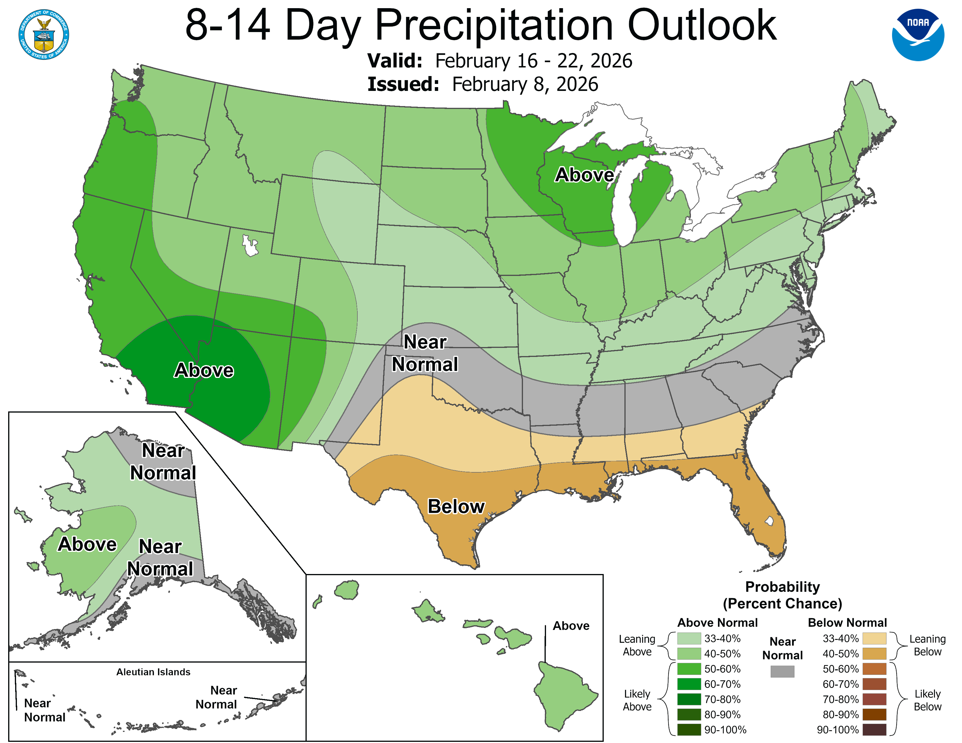 8-14 Day Precipitation Outlook