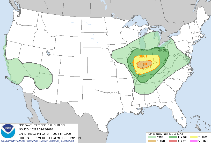 Today's Tornado Risk