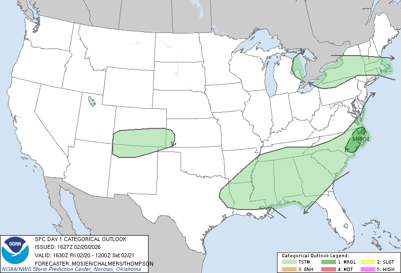 Today's Tornado Risk