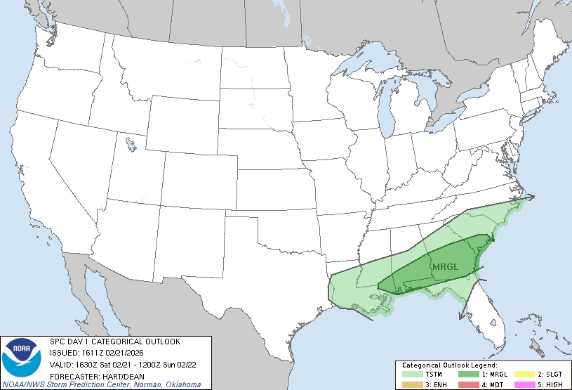 Today's Tornado Risk