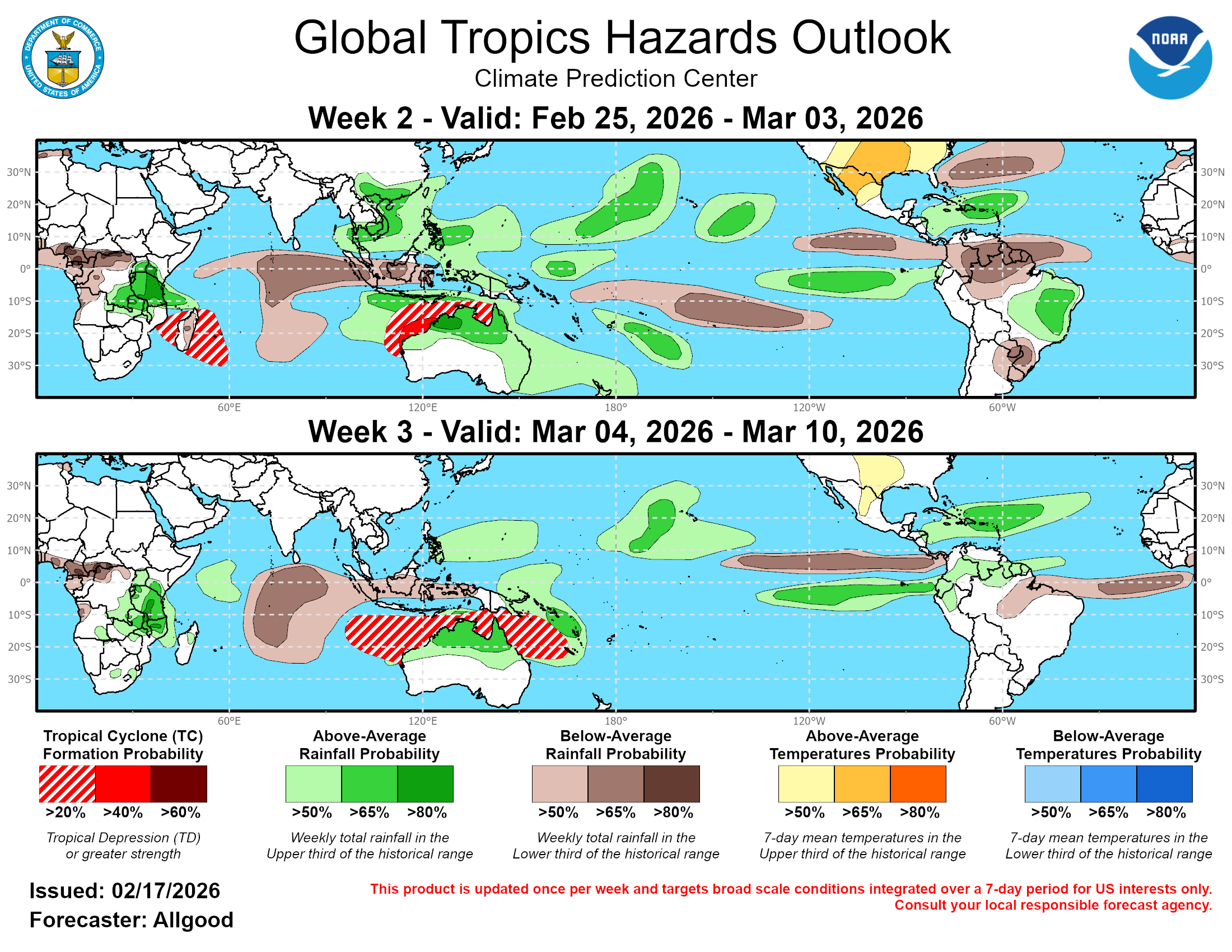 Global Tropics Hazard Outlook