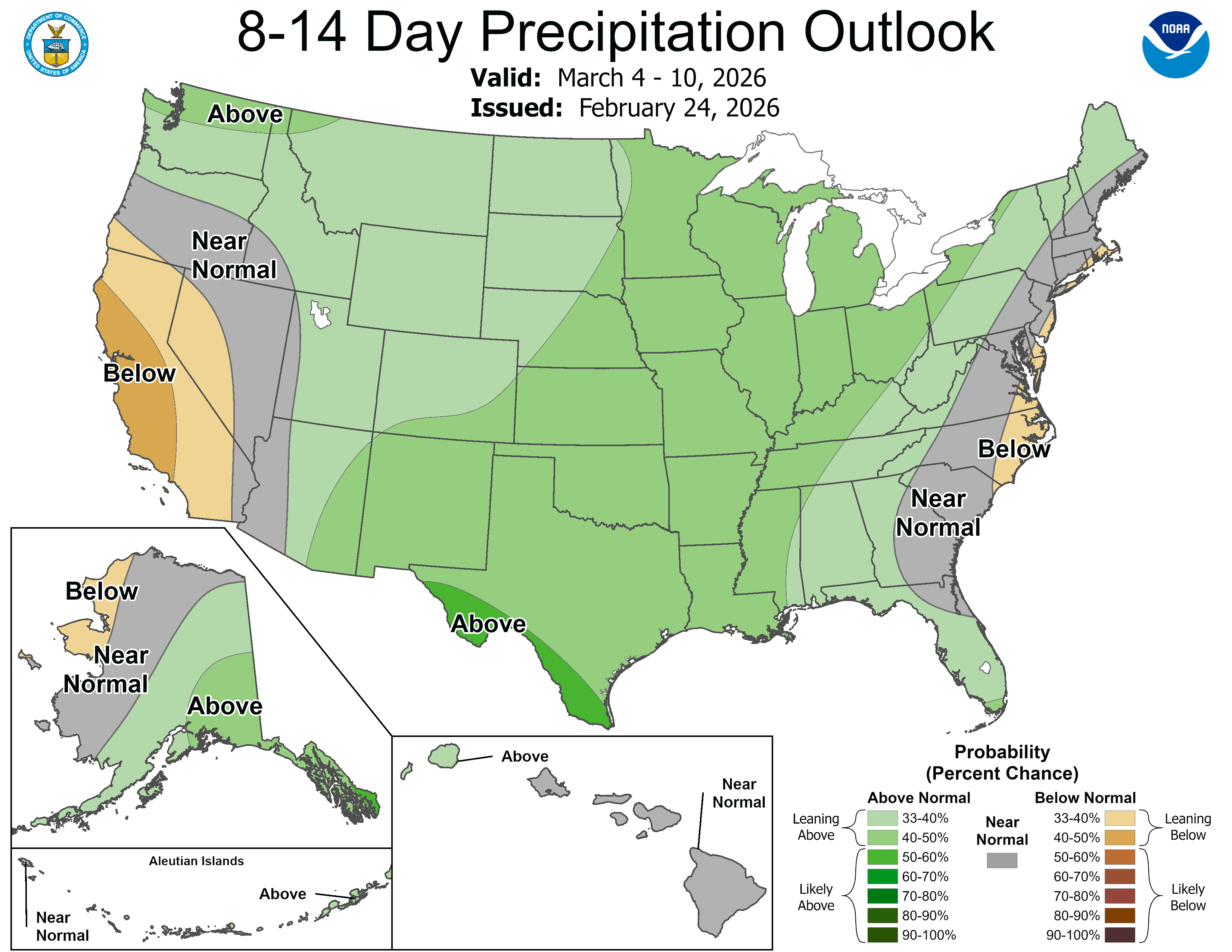 8-14 Day Precipitation Outlook