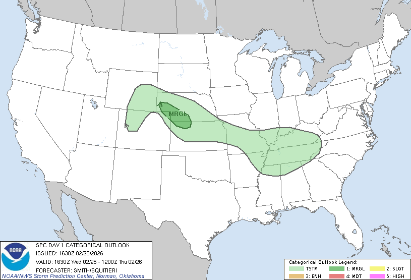 Today's Tornado Risk