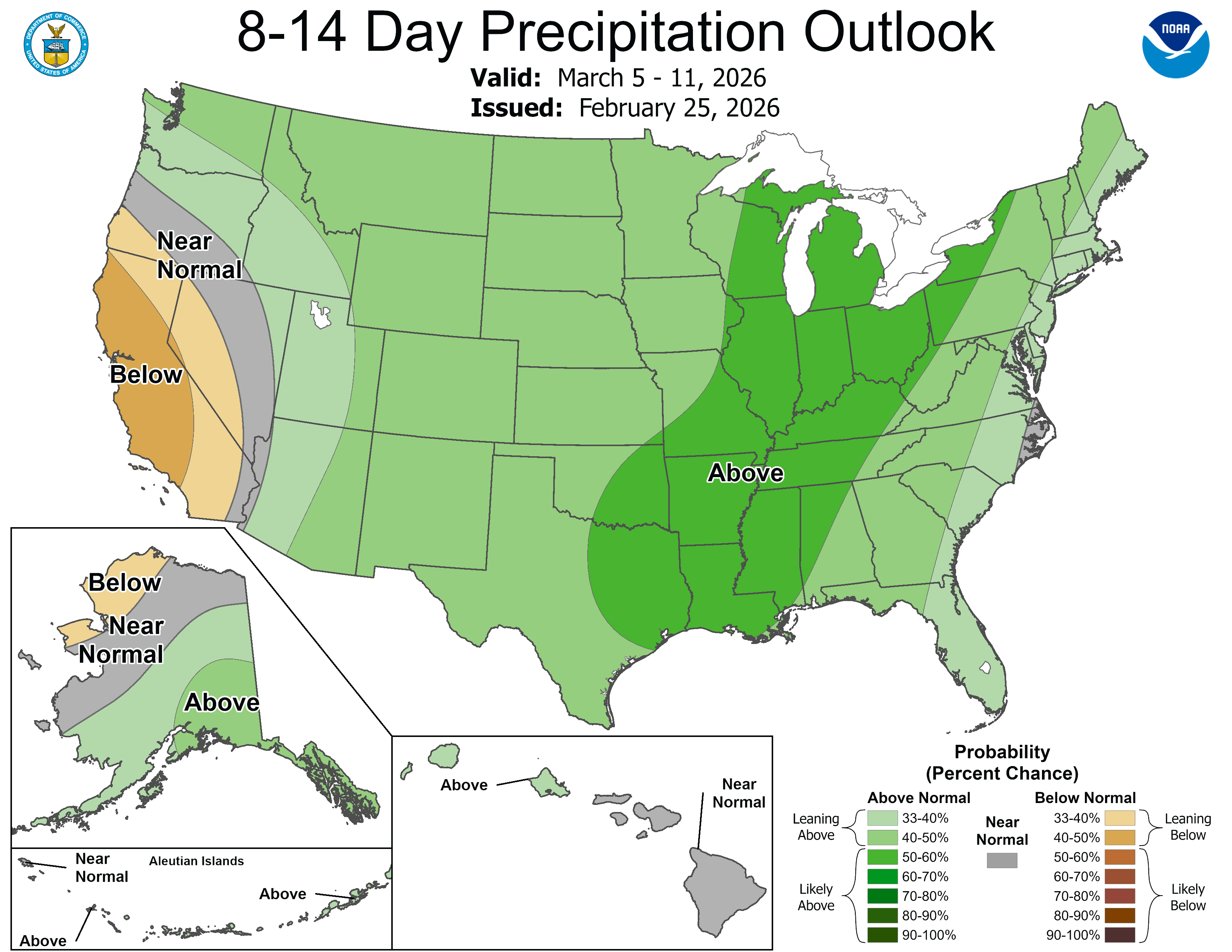 8-14 Day Precipitation Outlook